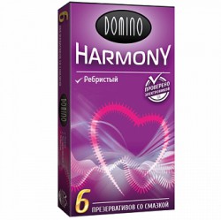 Презервативы Domino Гармония ребристые 6 шт.