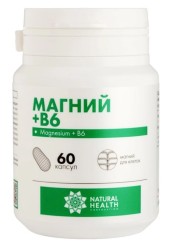 Магний + B6 Natural Health 60 шт. капс. 1200 мг